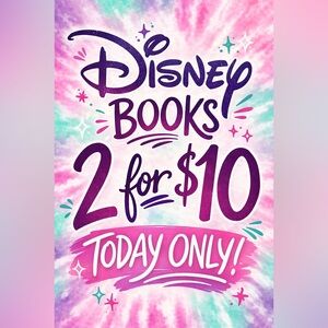 All single listings of Disney Books 2/$10 today only!!!! Not sets. SALE